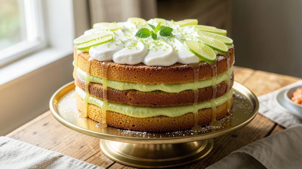 3 Layer Key Lime Cake Recipe: Zesty Lime Curd and Buttery Frosting Harmony