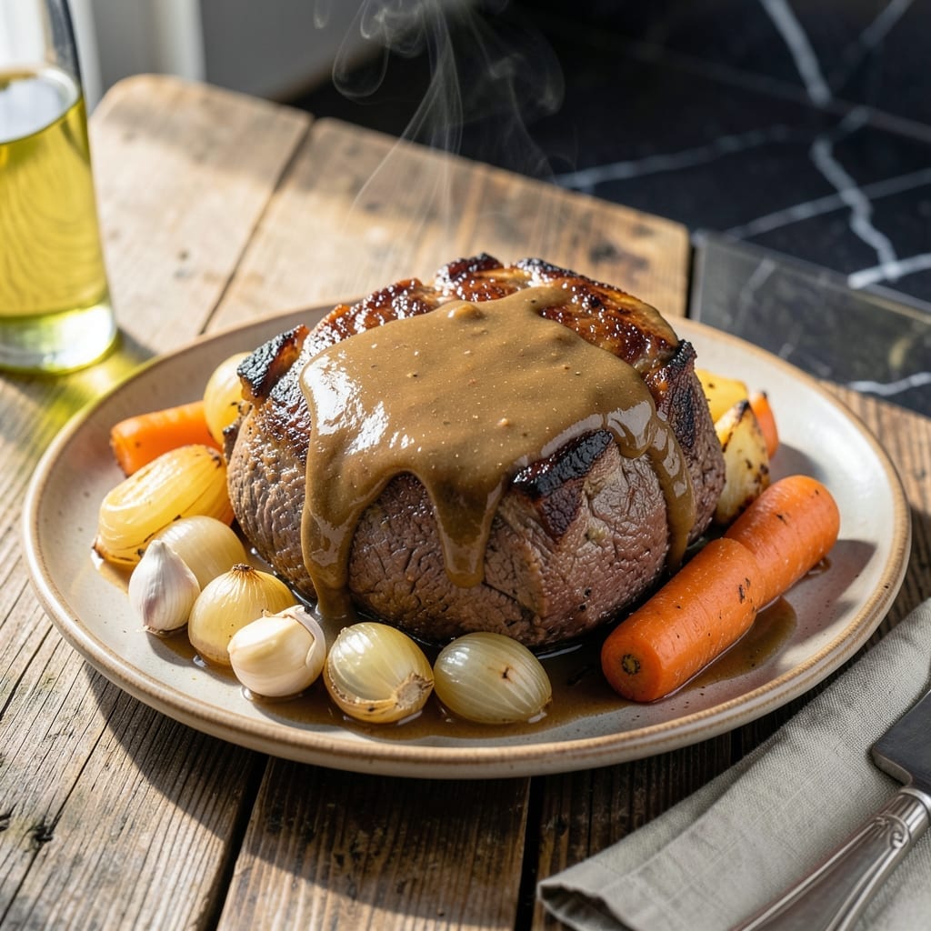 Brown Gravy Pot Roast Recipe: Dutch Oven Succulence With Caramelized Onions