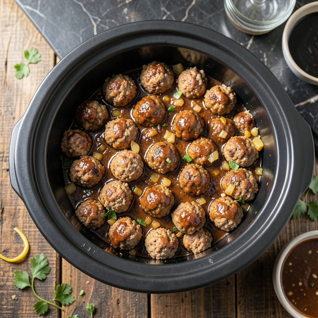 BBQ Meatballs in Crock Pot Recipe: Smoky Sweet Sauce With Effortless Ease