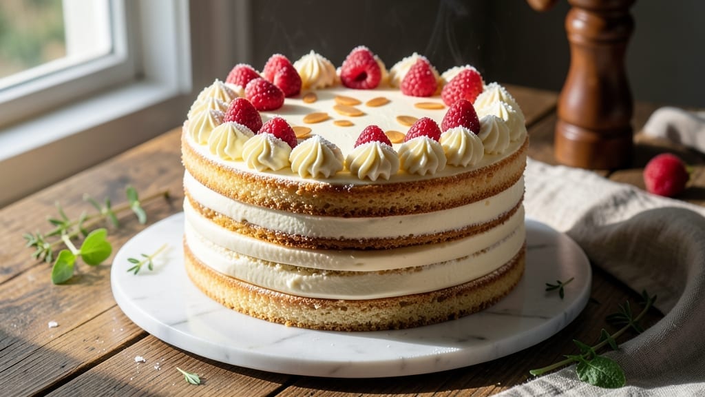 11-Inch Cake Recipe: Triple-Layered Vanilla Dream With Buttery Frosting 11-Inch Cake Recipe: Triple-Layered Vanilla Dream With Buttery Frosting