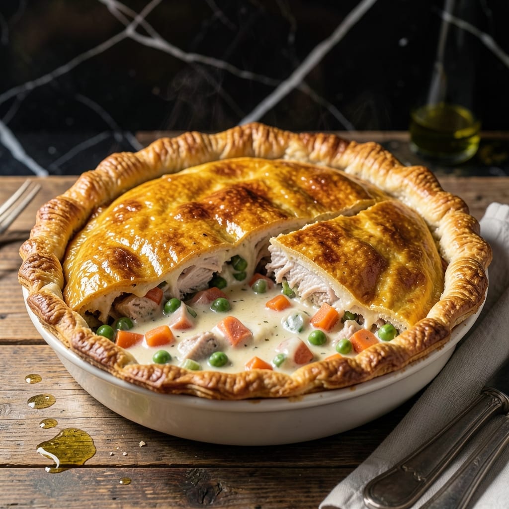 Campbell's Turkey Pot Pie Recipe: Classic Creamy Filling Under Golden Pastry