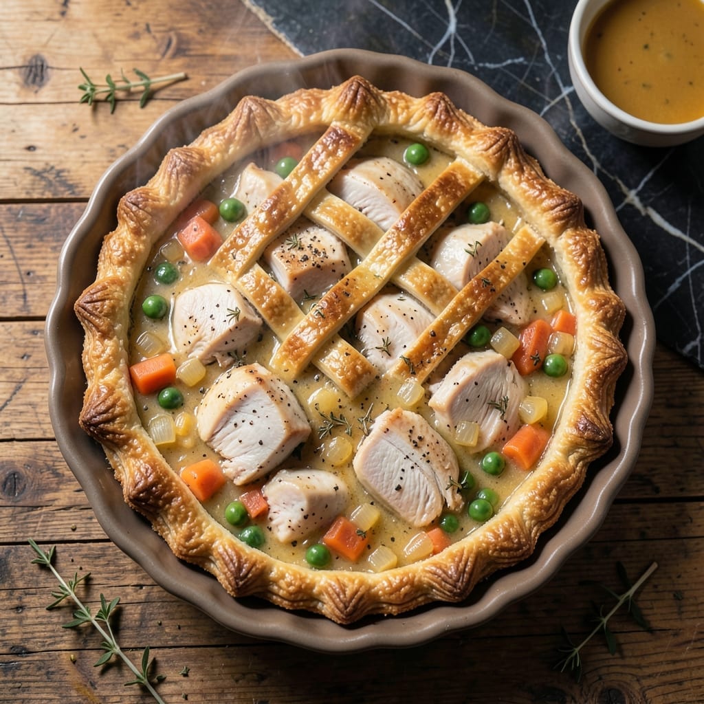 Carla Hall's Chicken Pot Pie Recipe: Flaky Crust Over Creamy Herb Filling