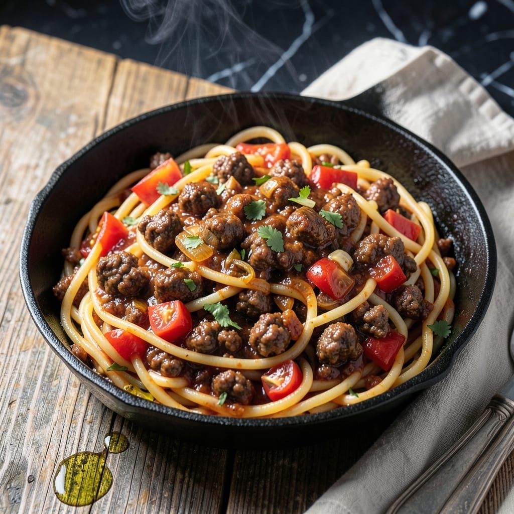 One Pot Taco Spaghetti Recipe: Bold Mexican Flavors in a Single Skillet