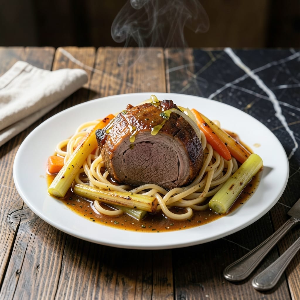 Pot Roast and Noodles Recipe: Sunday Supper with Rich Beef Gravy