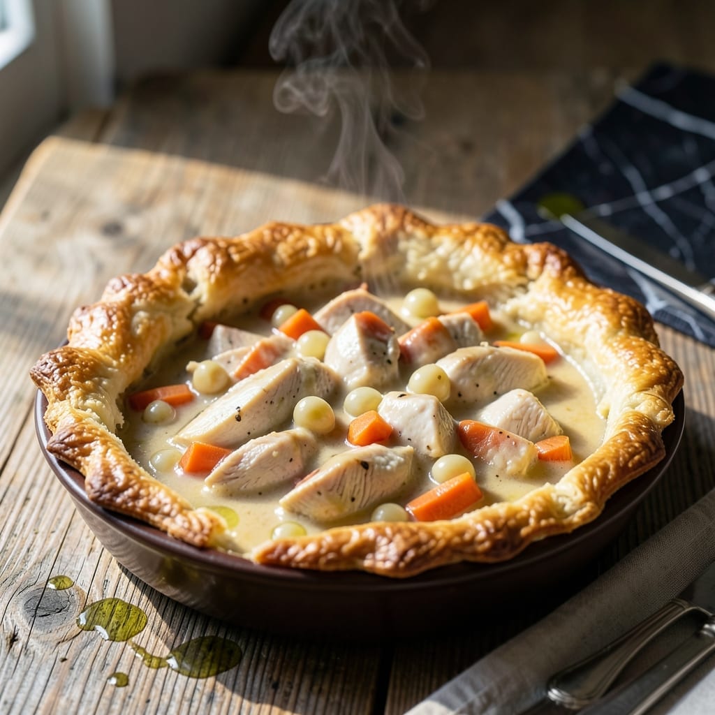 Lactose Free Chicken Pot Pie Recipe: Golden Crust With Creamy Dairy Free Filling Lactose Free Chicken Pot Pie Recipe: Golden Crust With Creamy Dairy Free Filling