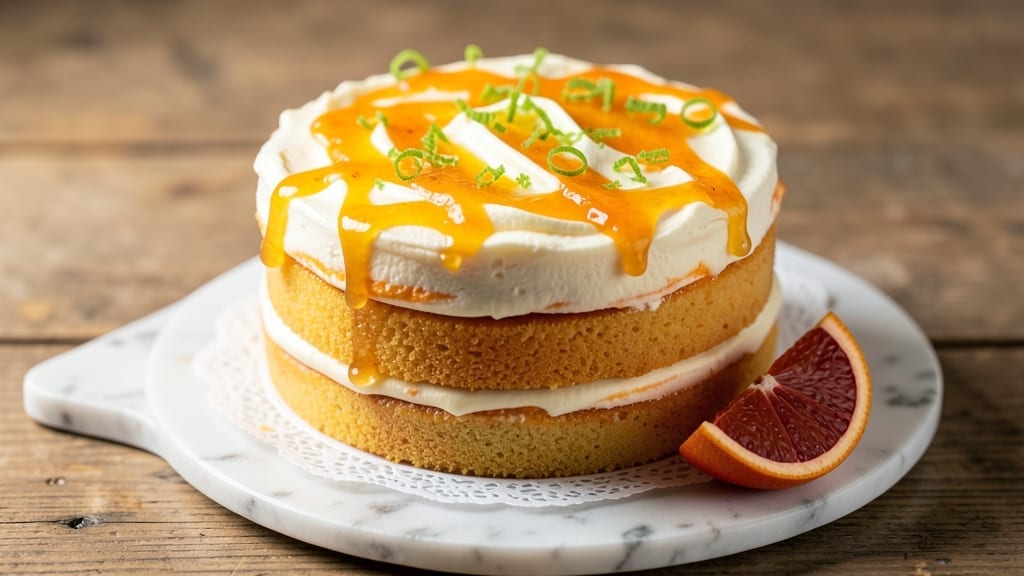 6-Inch Orange Cake Recipe: Zesty Glaze and Buttery Layers