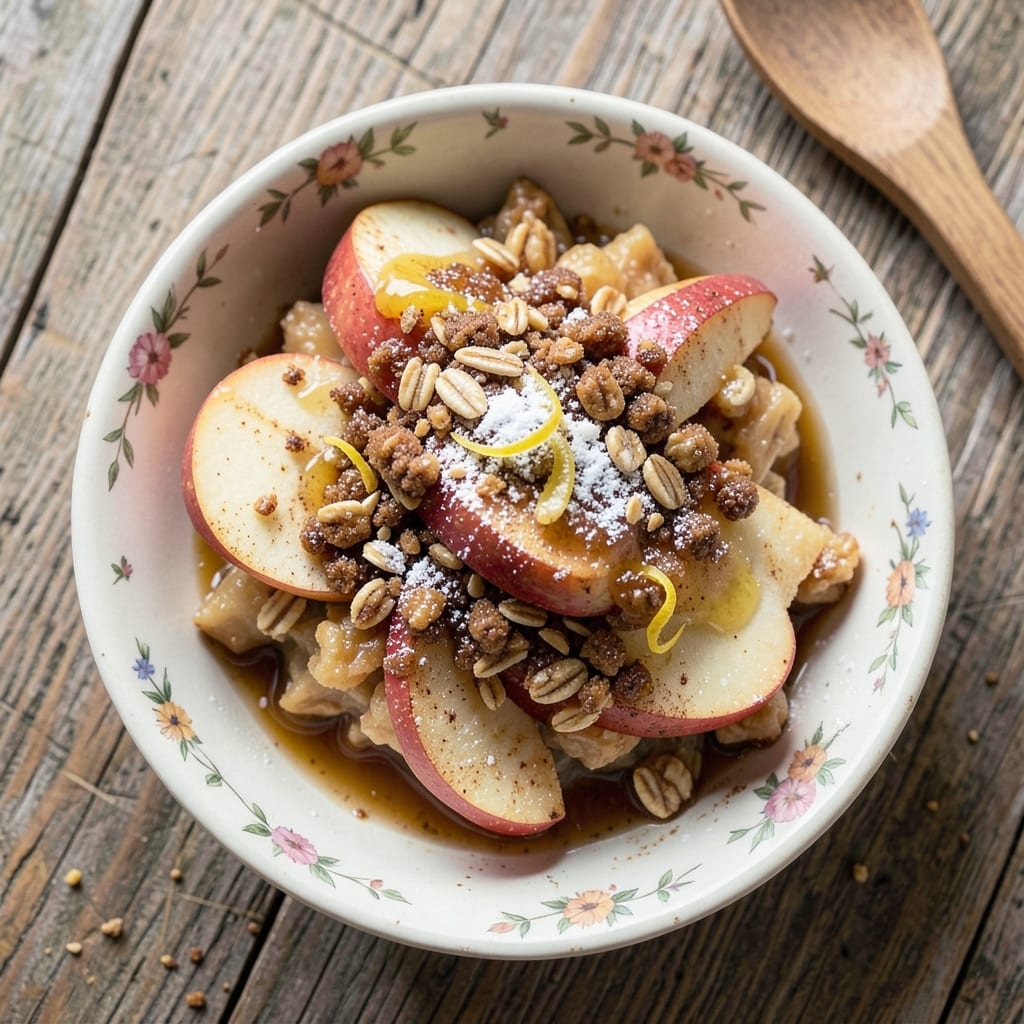 1 Serving Apple Crisp Recipe: Warm Spice Crunch in 20 Minutes