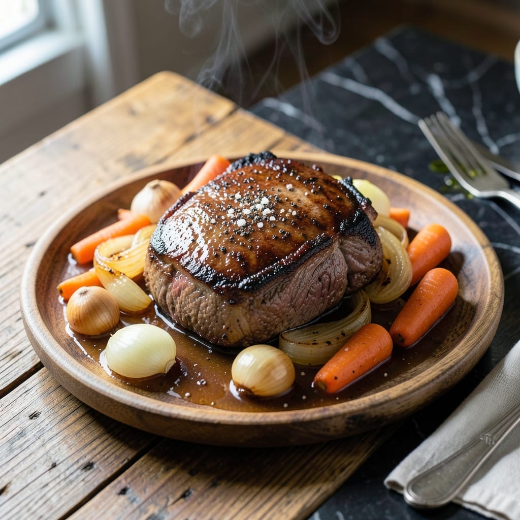 Roast Au Jus Crock Pot Recipe: Slow-Cooked Beef With Rich Gravy Roast Au Jus Crock Pot Recipe: Slow-Cooked Beef With Rich Gravy