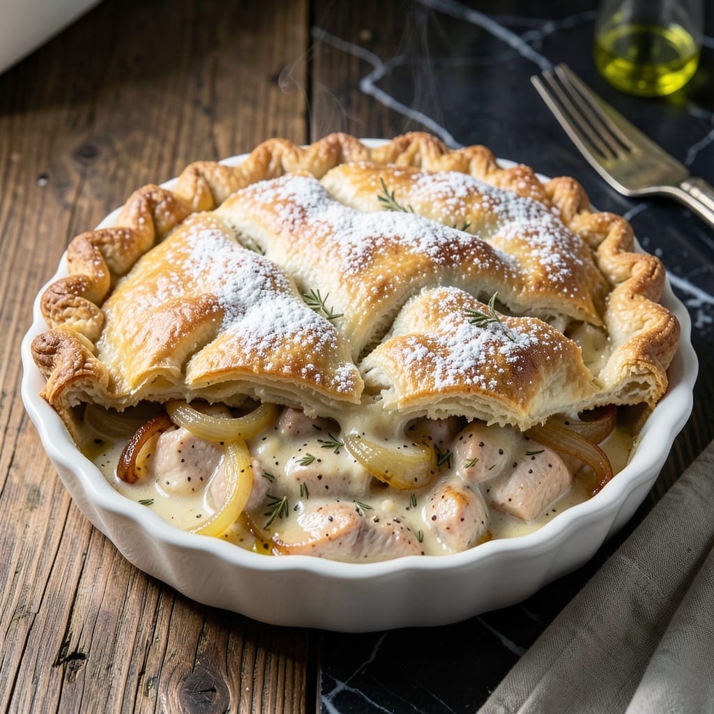 Chicken Pot Pie Recipe: Flaky Crust Over Savory Chicken and Veggies