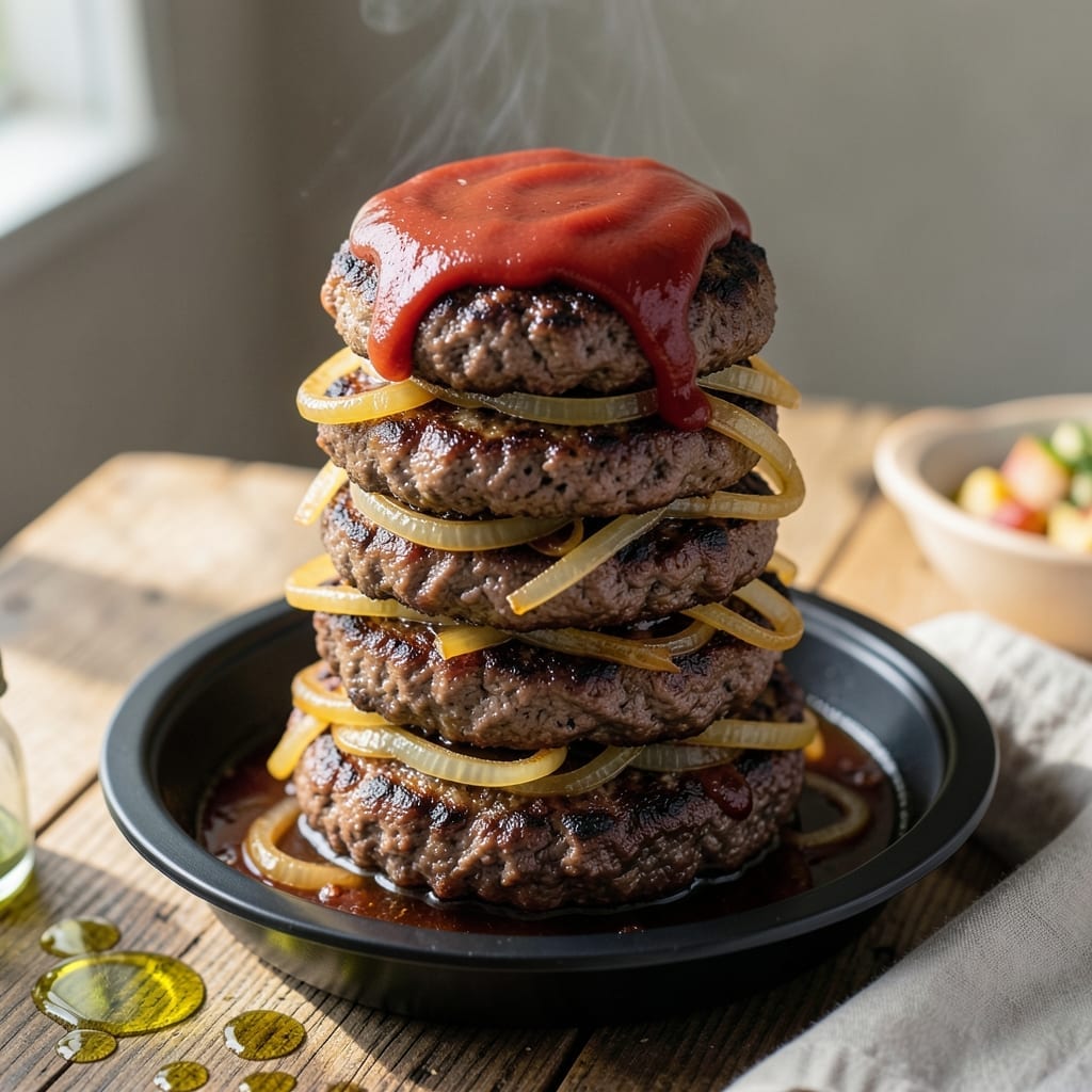 Hamburger Steak Crock Pot Recipe: Tender Beef in Rich Onion Gravy