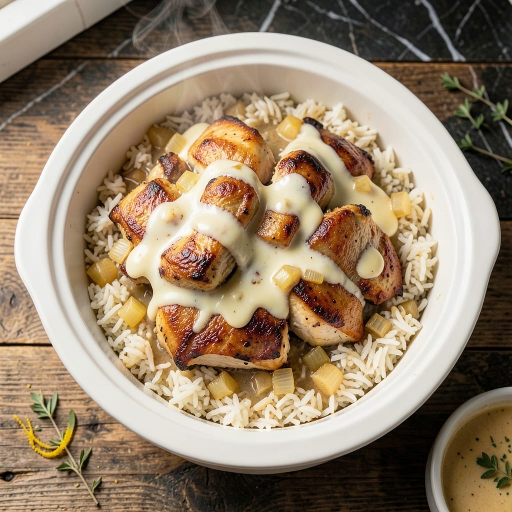 Chicken Casserole Crock Pot Recipe Rice: Creamy One-Pot Family Meal