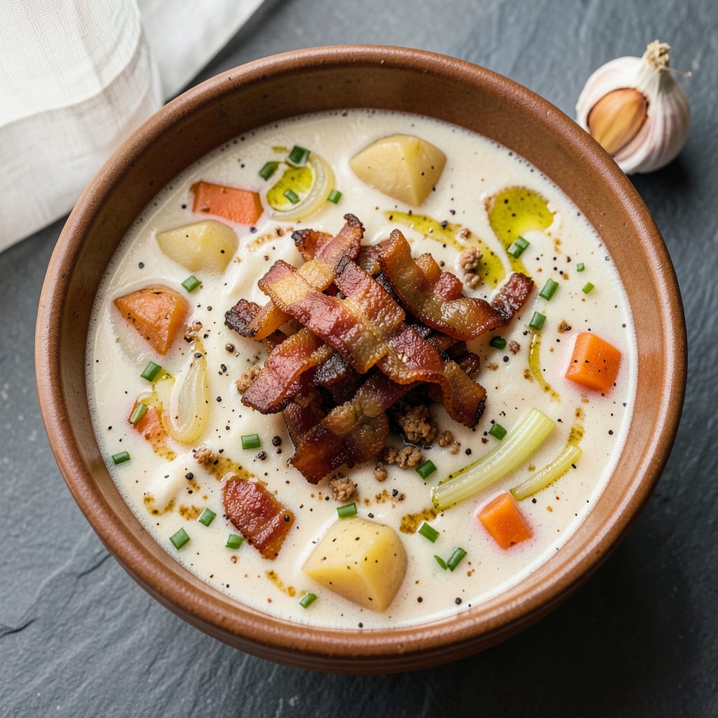 Comprehensive Bacon Potato Soup Recipe: Creamy Comfort in Every Bite visual reference