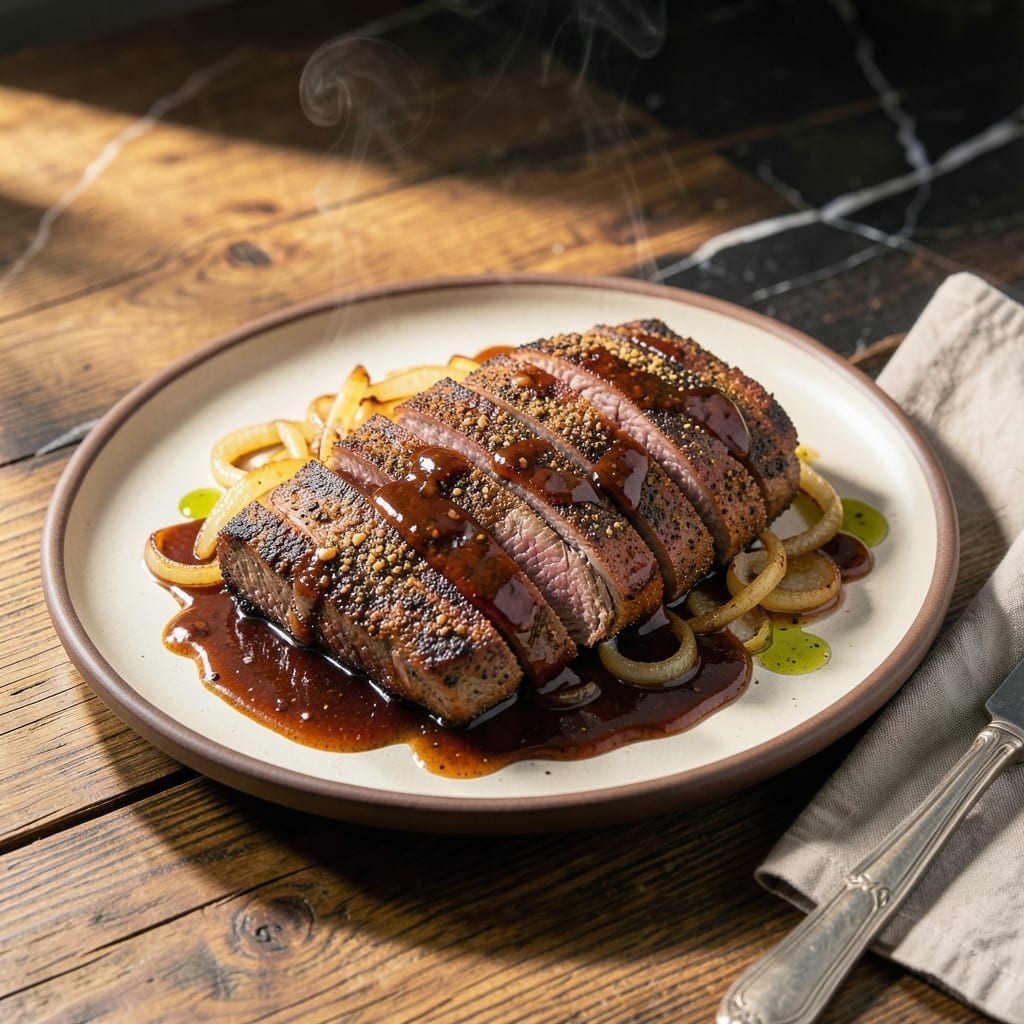 BBQ London Broil Crock Pot Recipe: Slow Cooked Smoky Juiciness