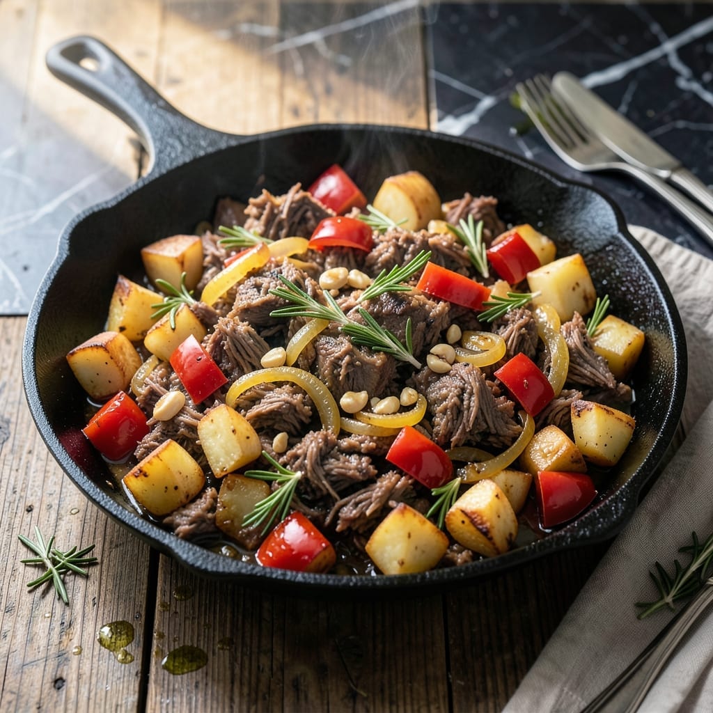Pot Roast Hash Recipe: Crispy Skillet Revival of Sunday Supper