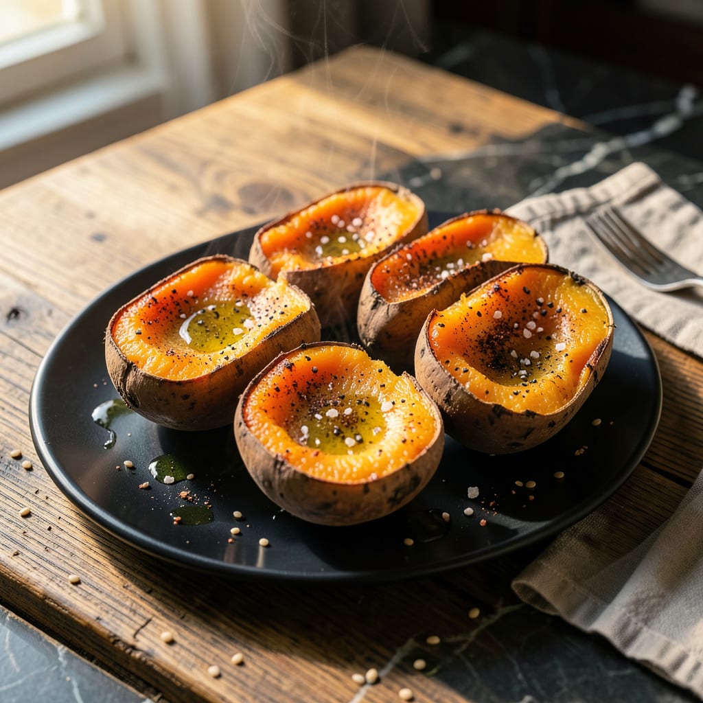 Complete Baked Sweet Potato Recipe: Fluffy Centers and Caramelized Edges overview image