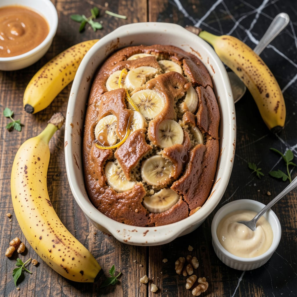 Banana Bread Recipe Low Fat Applesauce: Moist Loaf Without the Butter illustration with key details