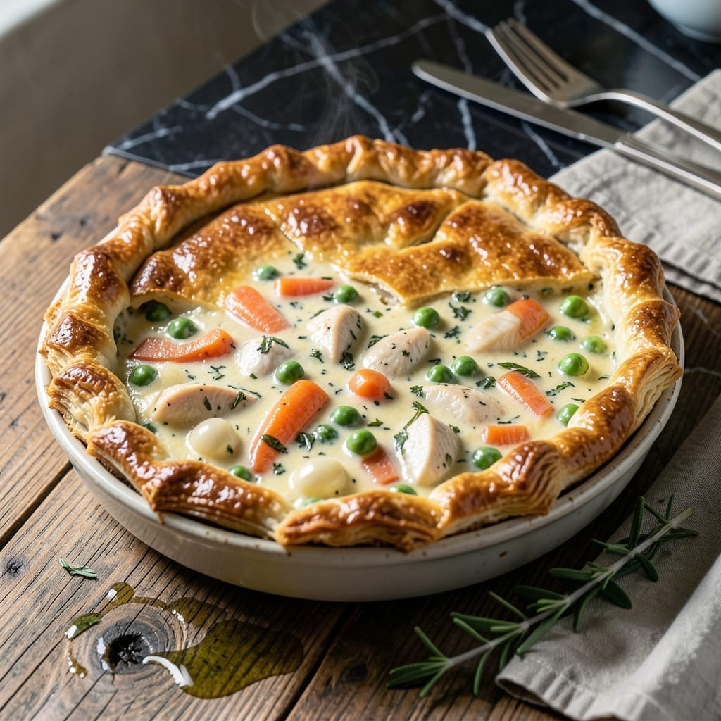 Chicken Pot Pie Recipe With Sage: Aromatic Herbs in a Flaky Crust