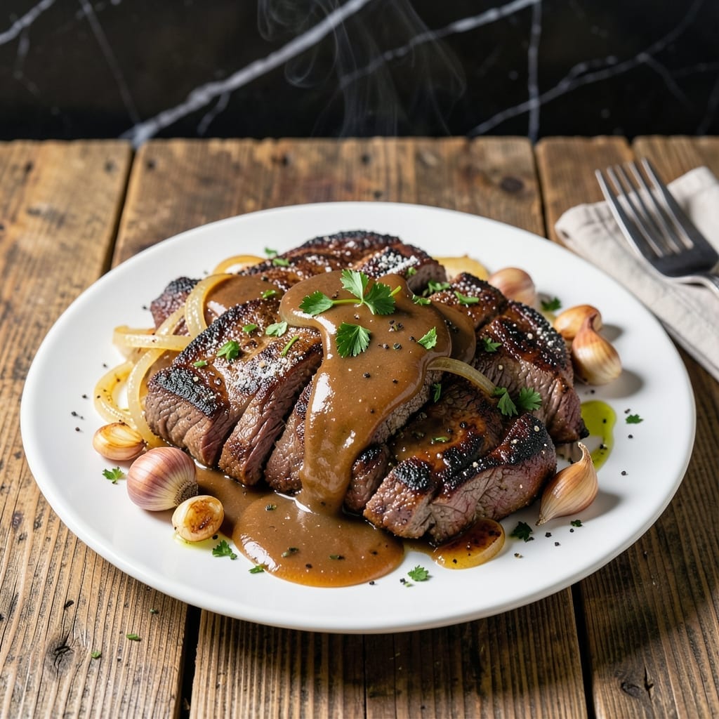 Chop Steak Crock Pot Recipe: Slow-Cooked Savory Beef with Gravy