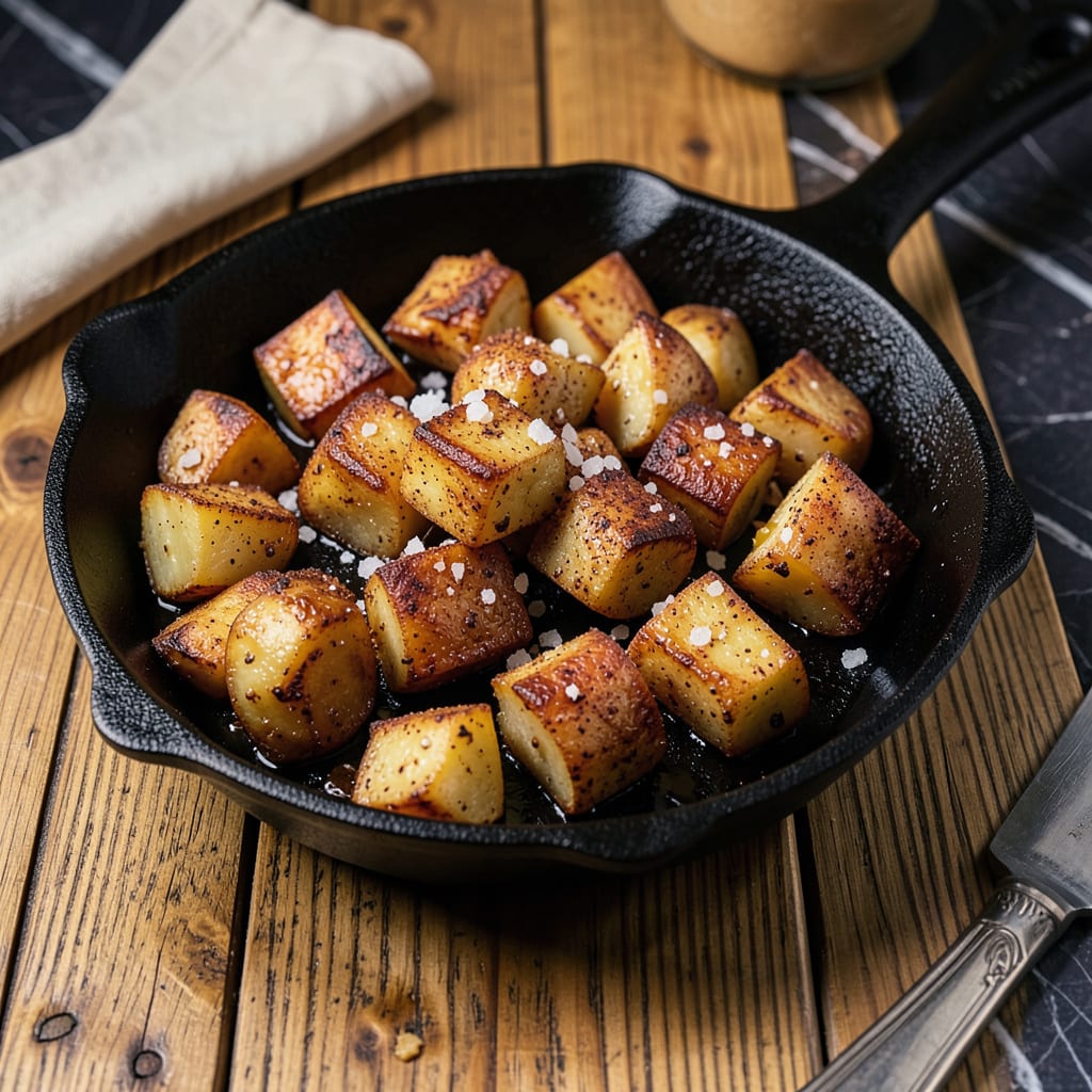BBQ Breakfast Potatoes Recipe: Smoky, Crispy Morning Bites illustration with key details