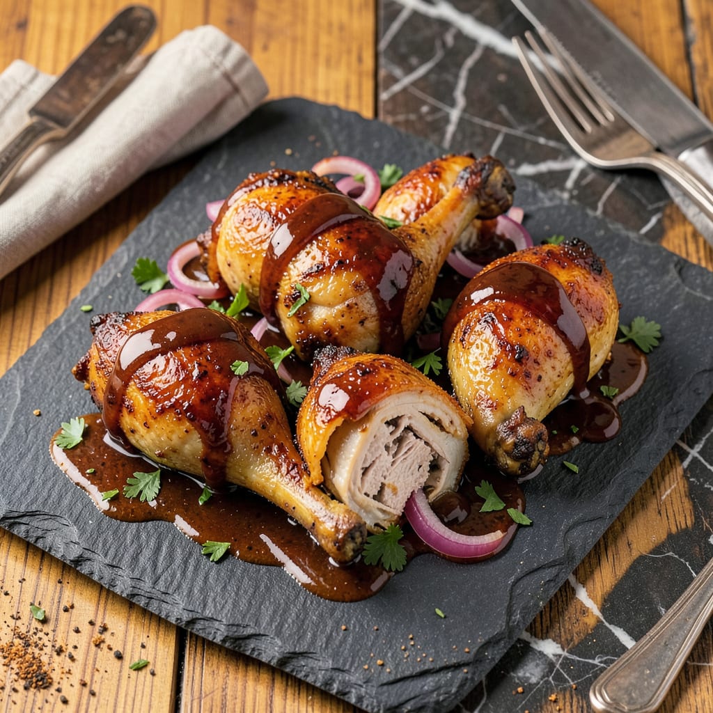 BBQ Chicken Thighs Recipe Instant Pot: Fall Off the Bone Tender in 30 Minutes example with annotations