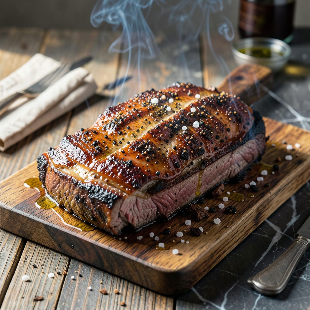 Visual representation of BBQ Fat Cap Recipe: Smoky Crisp Edges and Rich Marbling