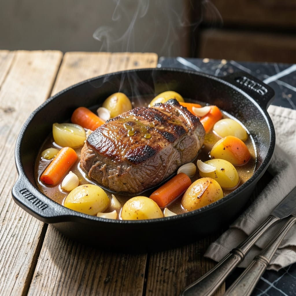 Low Calorie Pot Roast Recipe: Lean Beef Slow Cooked With Garden Vegetables