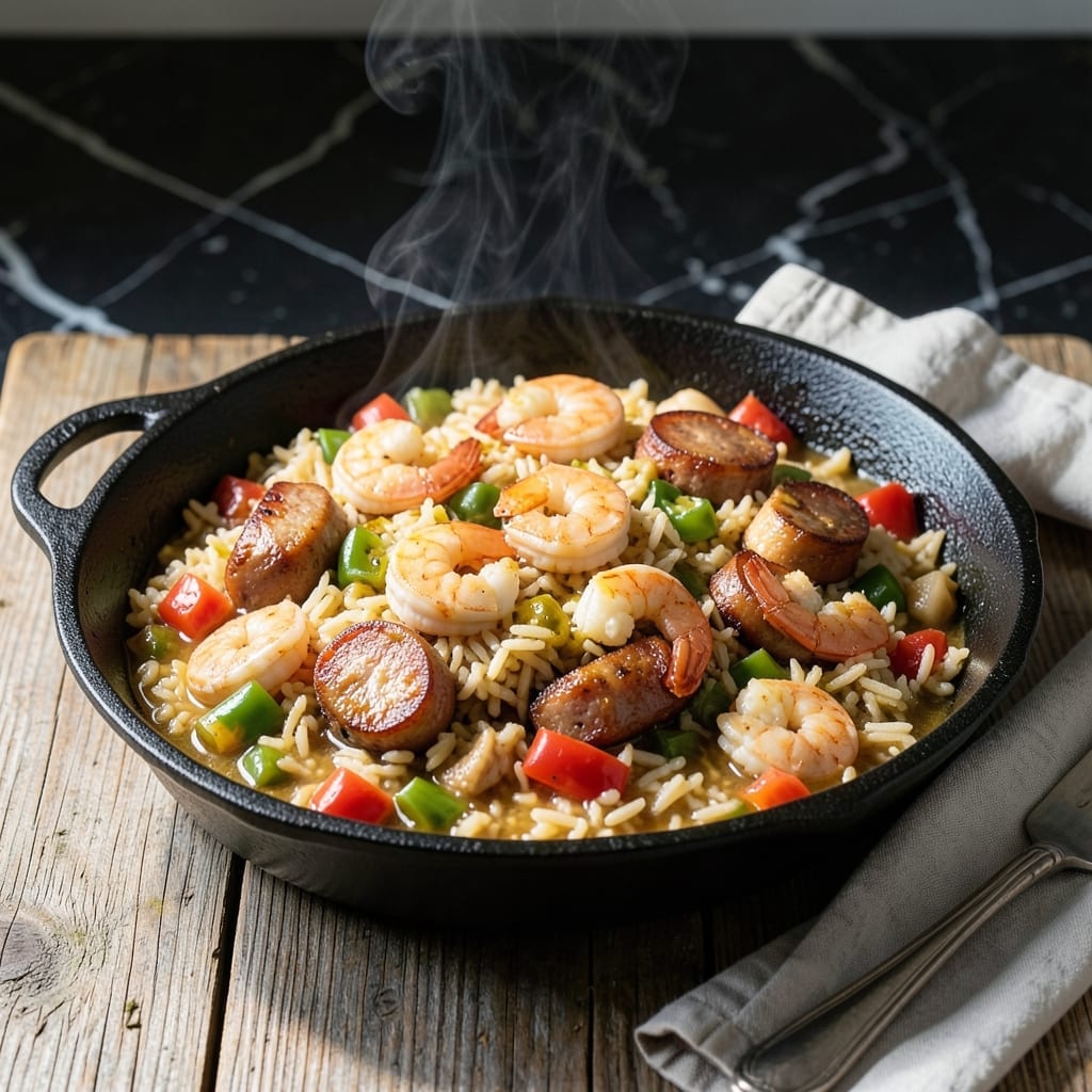 Crock Pot Shrimp Sausage Jambalaya Recipe: Cajun Spice One-Pot Wonder