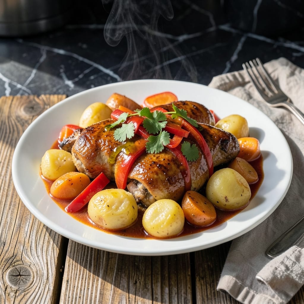 Chicken Afritada Instant Pot Recipe: Filipino Comfort in a Pressure Cooker Chicken Afritada Instant Pot Recipe: Filipino Comfort in a Pressure Cooker