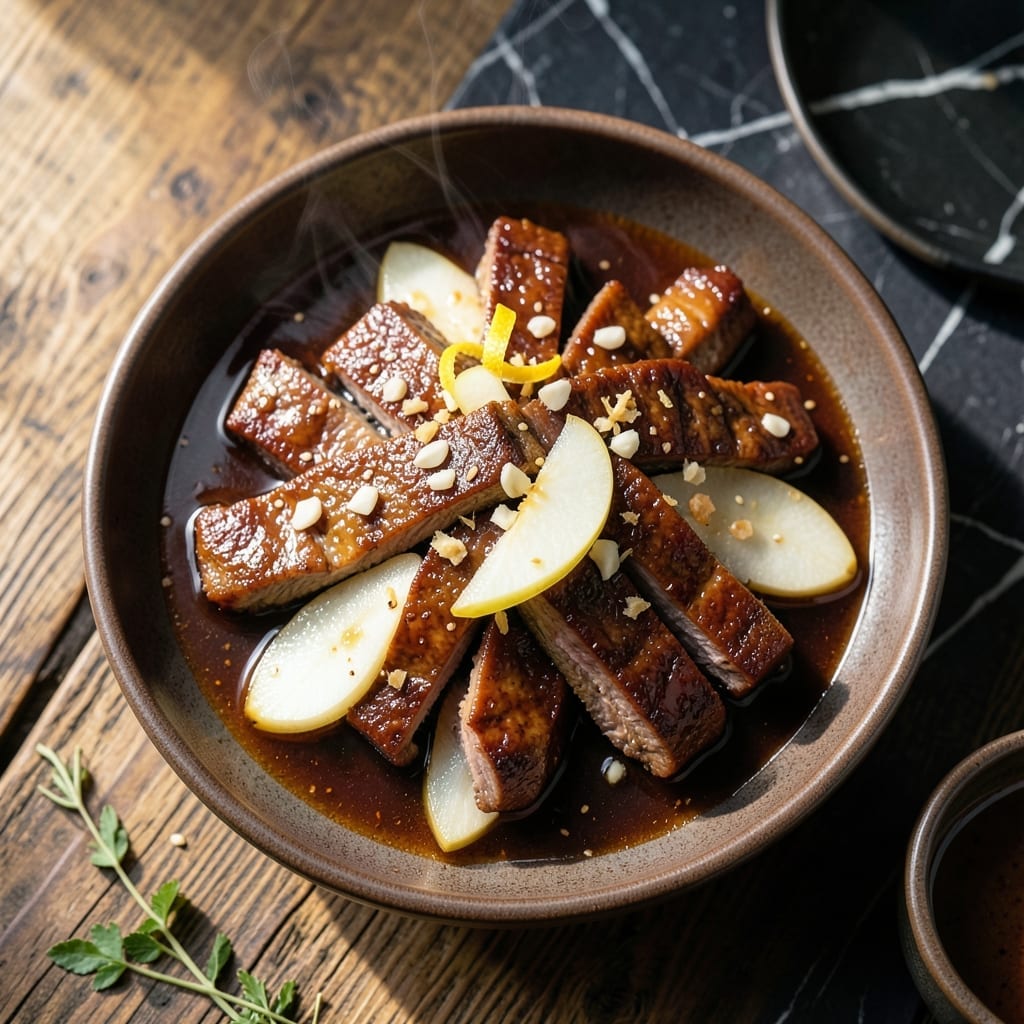 Flanken Short Ribs Crock Pot Recipe: Korean-Style Sweet and Savory