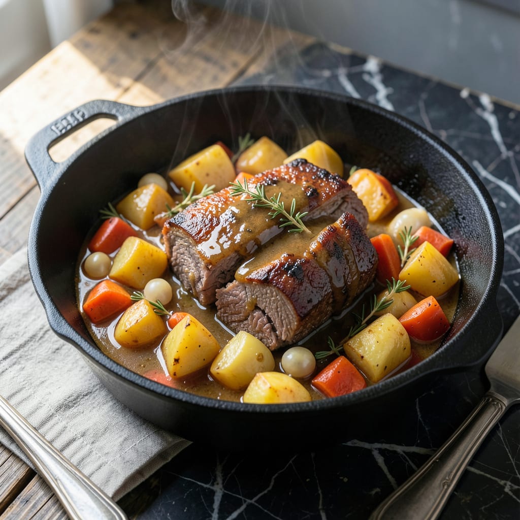 Complete Beef Chuck Pot Roast Instant Pot Recipe: Hands Off Fall Apart Tenderness overview image
