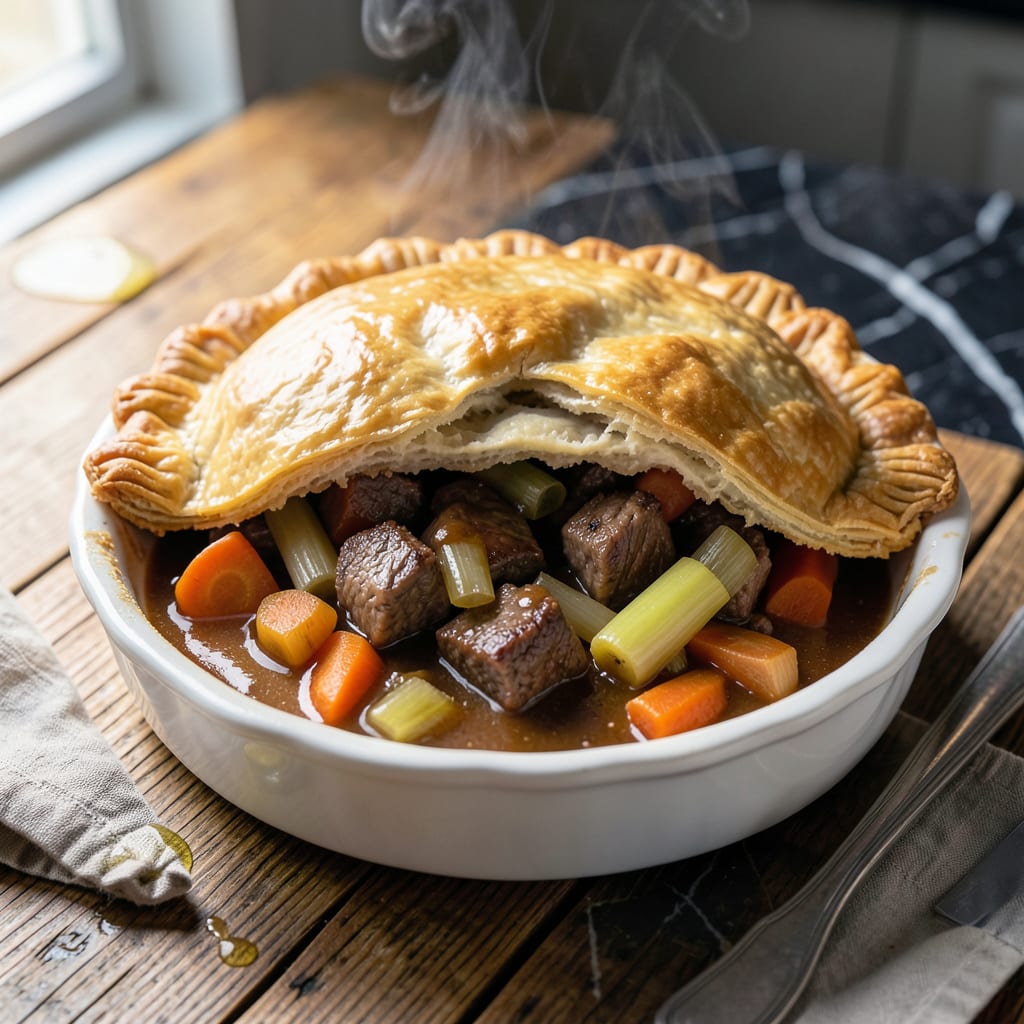 Complete Beef Pot Pie Recipe: Rustic Comfort With Buttery Golden Crust overview image