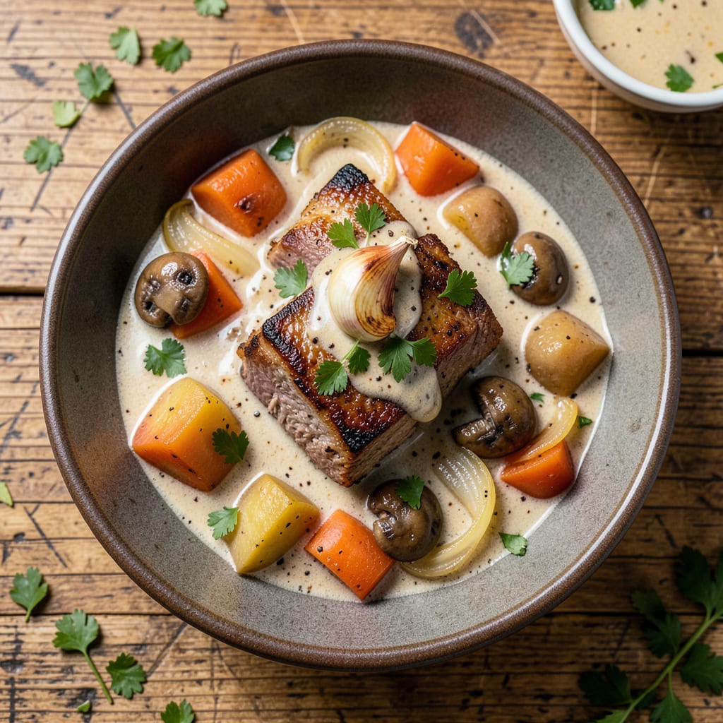Beef Stew Recipe Crock Pot With Cream of Mushroom: Tender Meat in Rich, Velvety Sauce