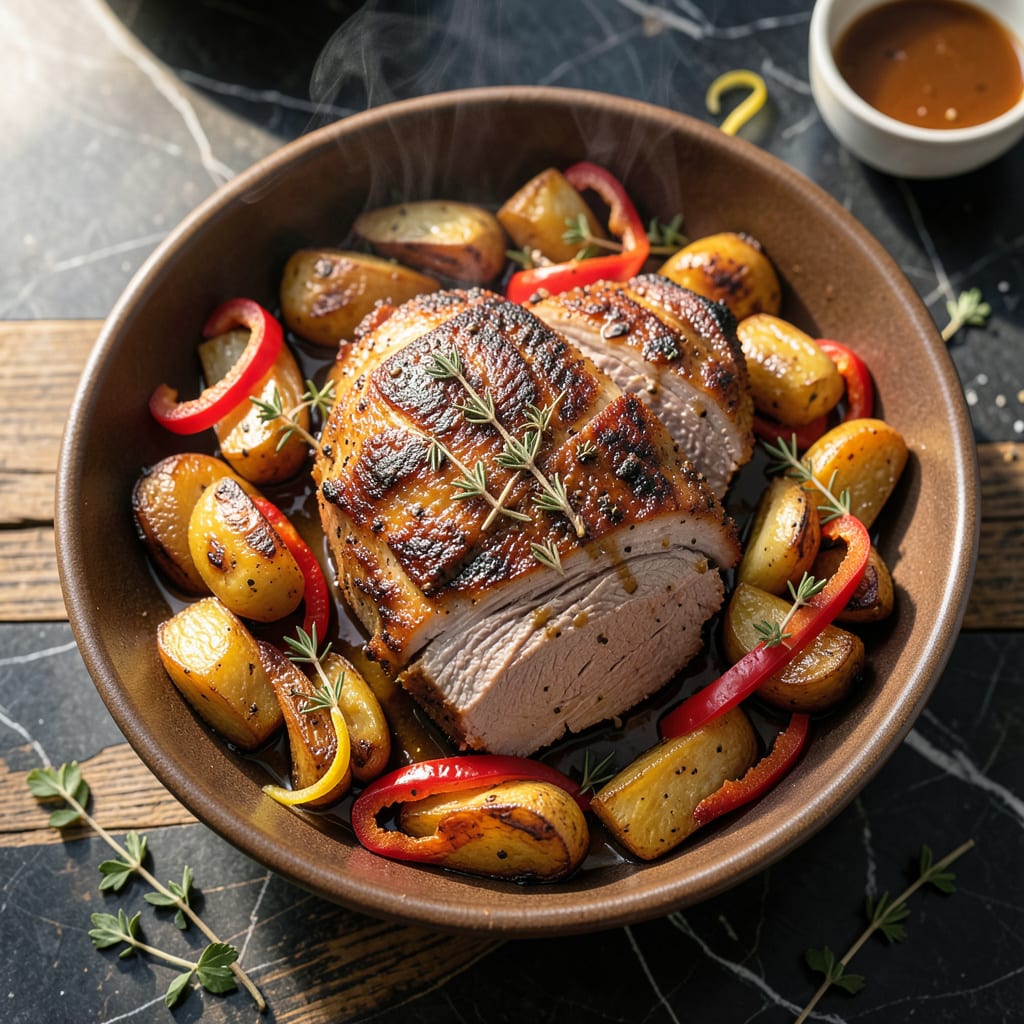 Best Crock Pot Pork Loin Roast Recipe Ever: Set It And Forget It Savory Success example with annotations