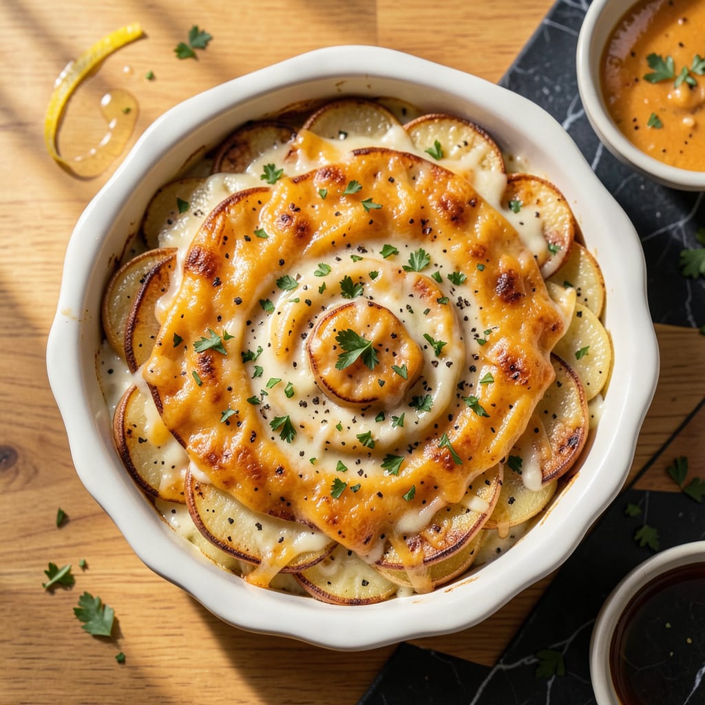 Visual representation of Betty Crocker Au Gratin Potatoes Recipe: Creamy, Cheesy Comfort in Minutes