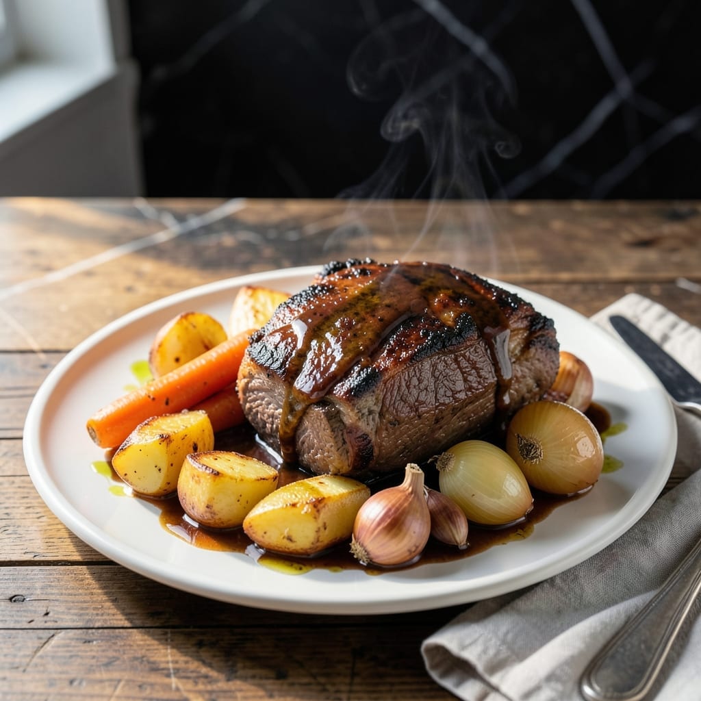 Oven Roasted Pot Roast Recipe: Herb-Infused Beef with Caramelized Roots Oven Roasted Pot Roast Recipe: Herb-Infused Beef with Caramelized Roots