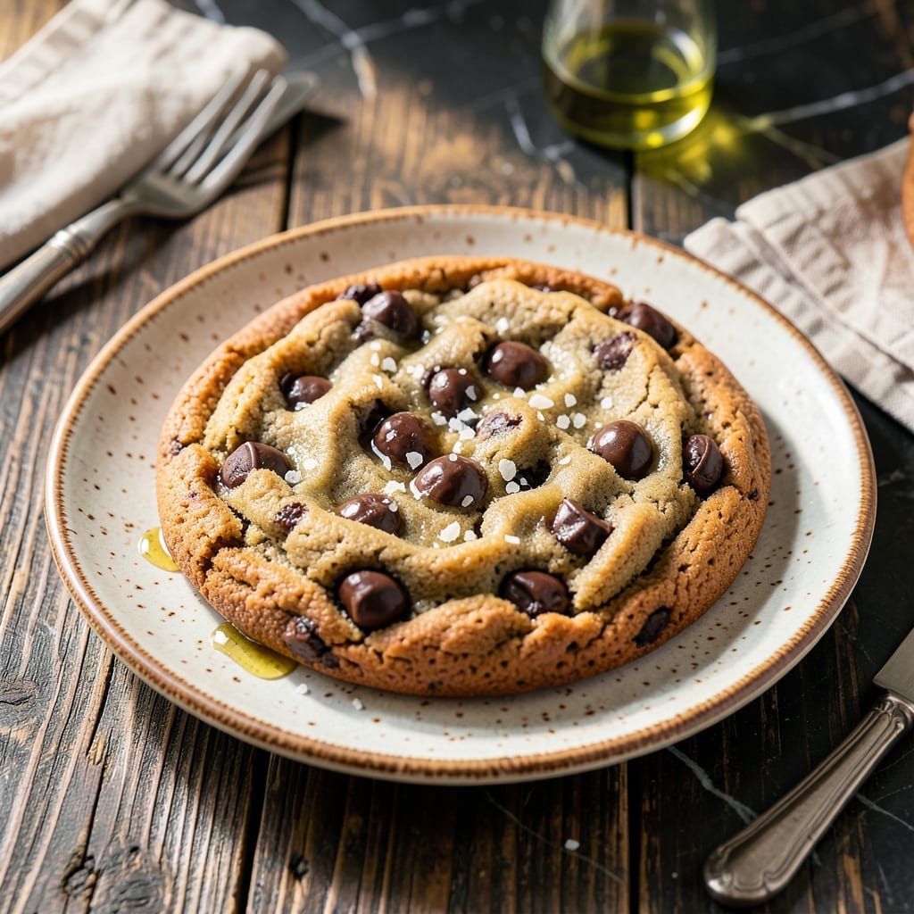 Big Fat Chocolate Chip Cookie Recipe: Bakery Style Chew in Every Bite illustration with key details