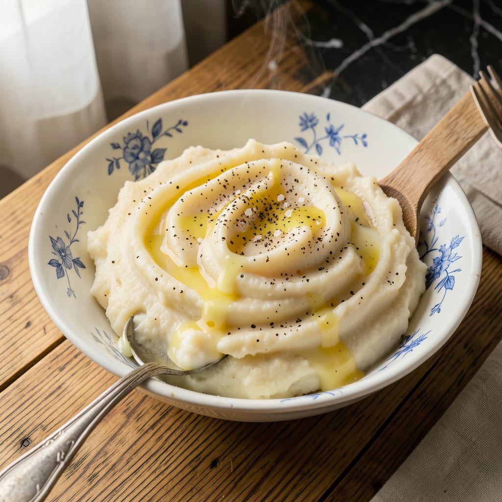 Bob Evans Mashed Potatoes Copycat Recipe: Creamy Homestyle Comfort illustration with key details