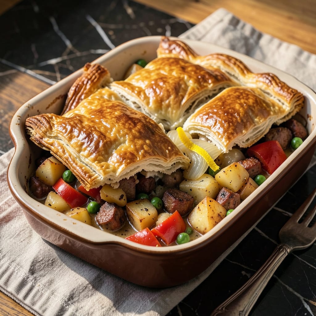 Complete Breakfast Pot Pie Recipe: Flaky Crust With Hearty Morning Comfort overview image