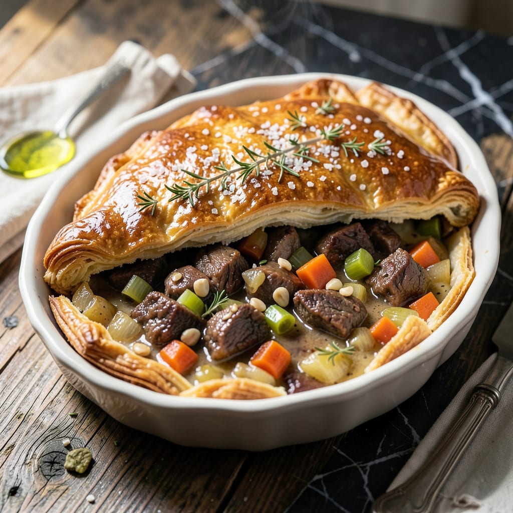 Brisket Pot Pie Recipe: Flaky Crust Over Savory Filling detailed visual guide