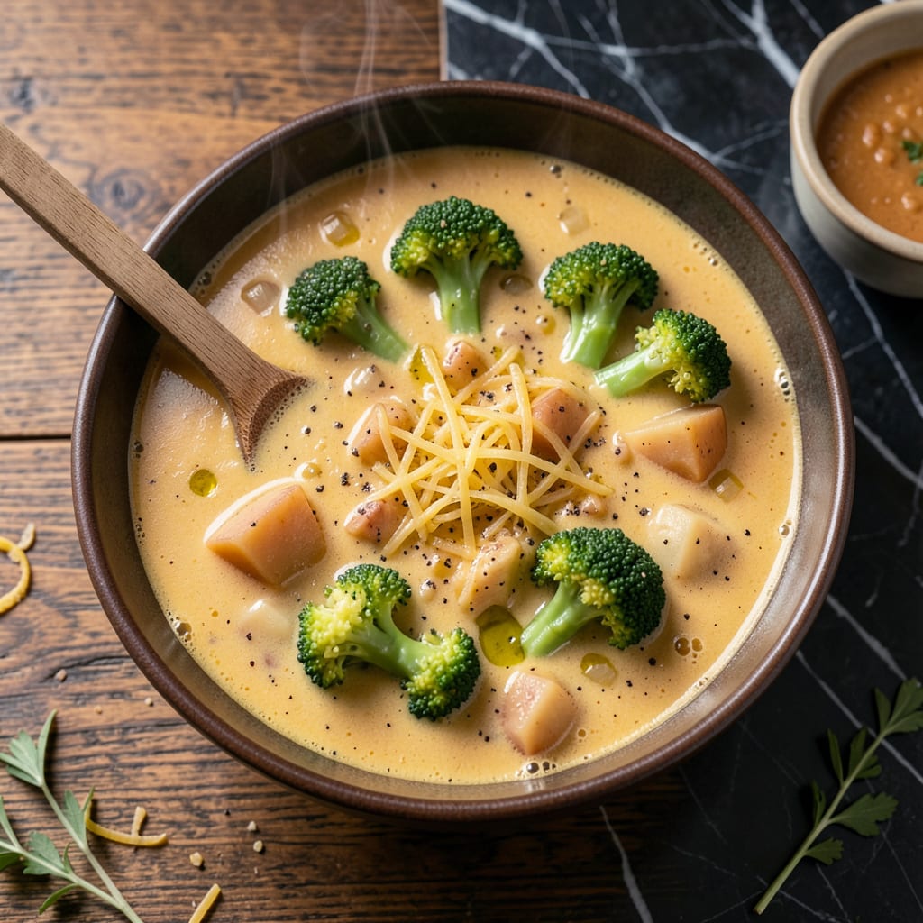 Comprehensive Broccoli, Potato & Cheese Soup Recipe: Creamy Comfort in Every Bite visual reference