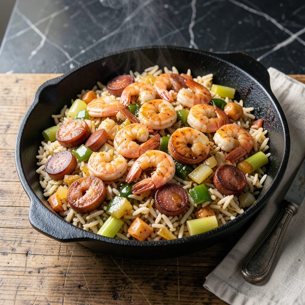 Crock Pot Shrimp Jambalaya Recipe: Spicy Andouille and Creole Flavor