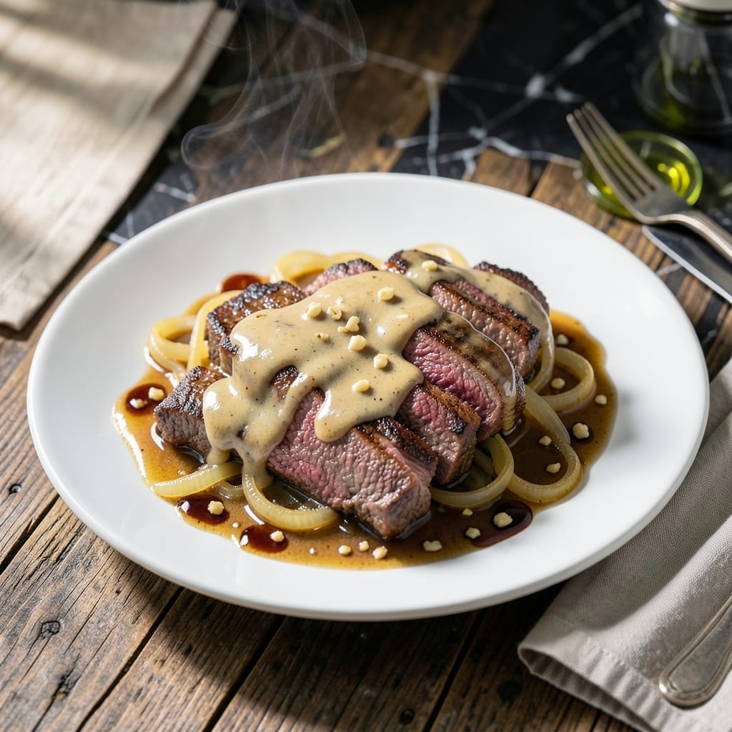 Minute Steak Crock Pot Recipe: Tender Slices in Rich Brown Gravy