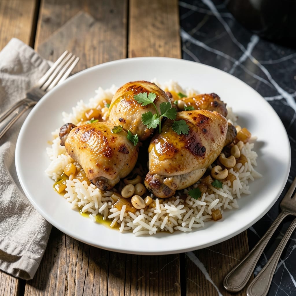Instant Pot Chicken Thighs and Rice Recipe: One-Pot Meal with Juicy Bites