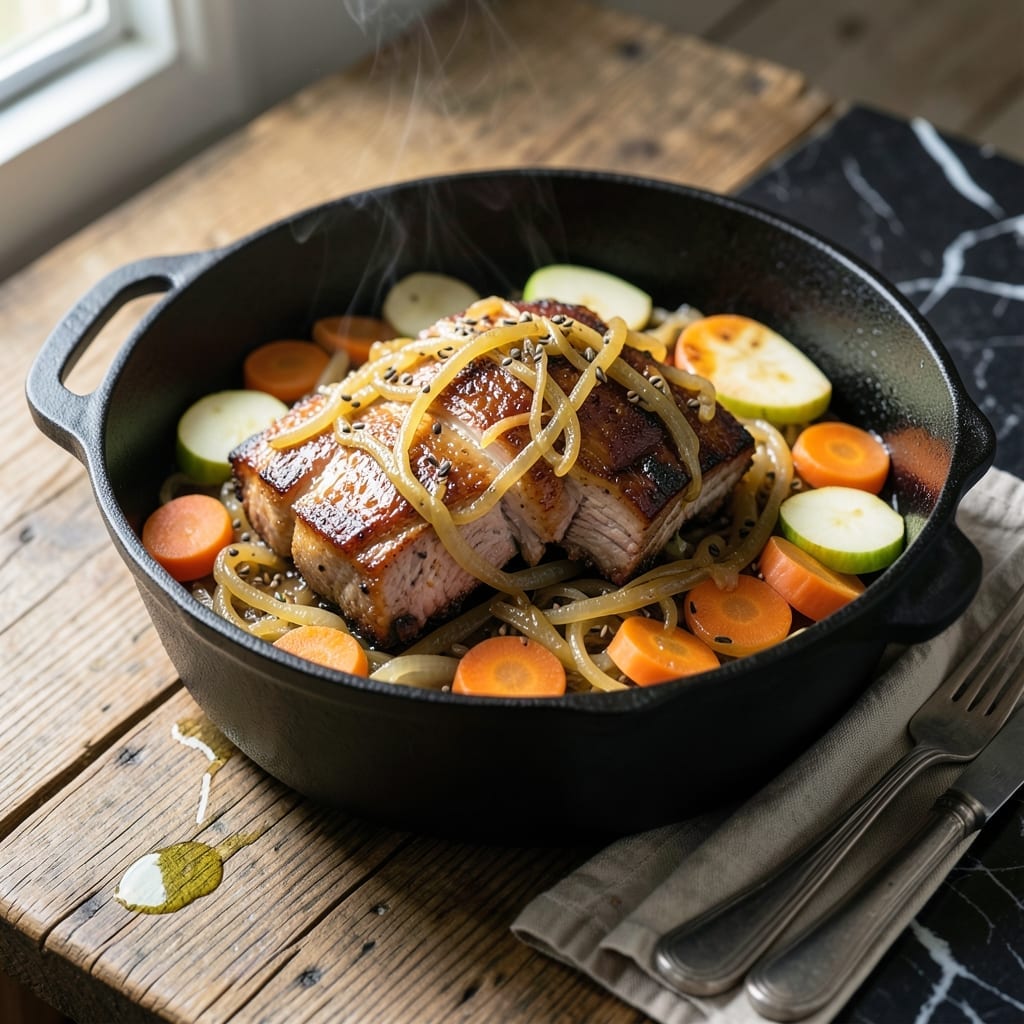 Spare Ribs and Sauerkraut in Crock Pot Recipe: German-Inspired Hearty Meal