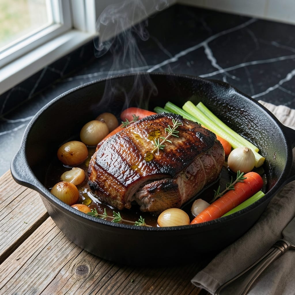 Dark And Stormy Braised Pot Roast Recipe: Ginger-Infused Fork-Tender Beef Dark And Stormy Braised Pot Roast Recipe: Ginger-Infused Fork-Tender Beef