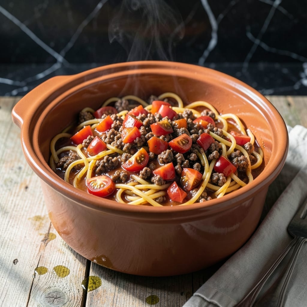 Crock Pot Taco Spaghetti Recipe: Slow-Cooked Tex-Mex Fusion Crock Pot Taco Spaghetti Recipe: Slow-Cooked Tex-Mex Fusion