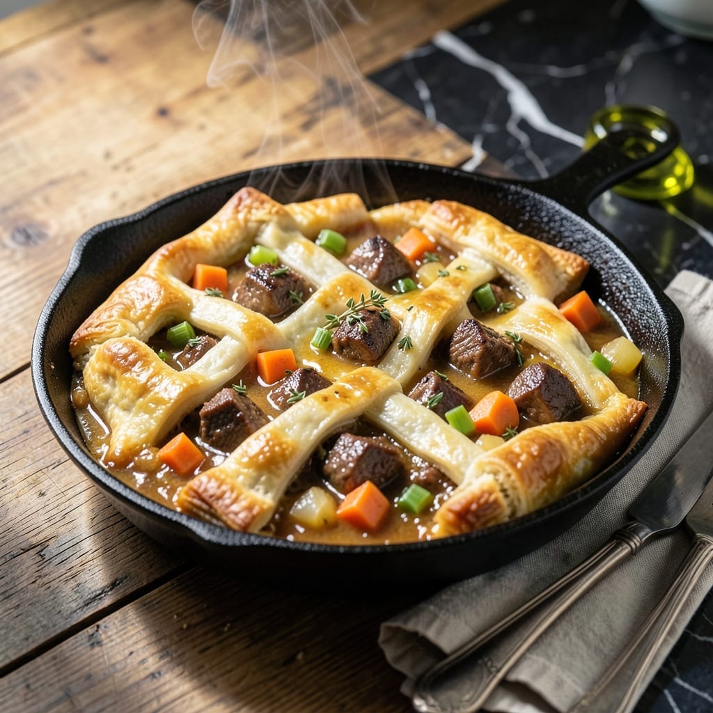 Skillet Beef Pot Pie Recipe: One-Pan Savory Comfort Classic Skillet Beef Pot Pie Recipe: One-Pan Savory Comfort Classic
