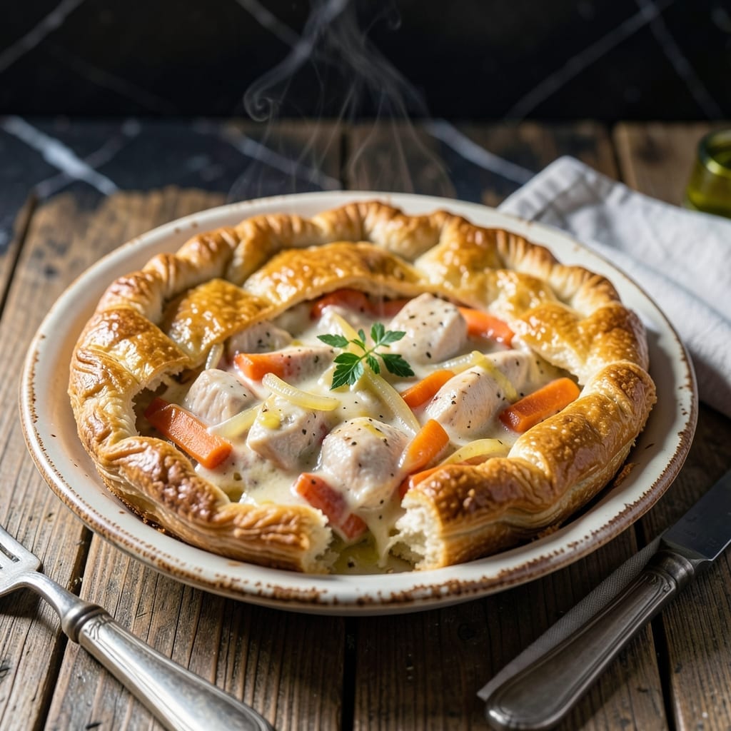 Pilsbury Chicken Pot Pie Recipe: Flaky Crust With Creamy Herb Filling
