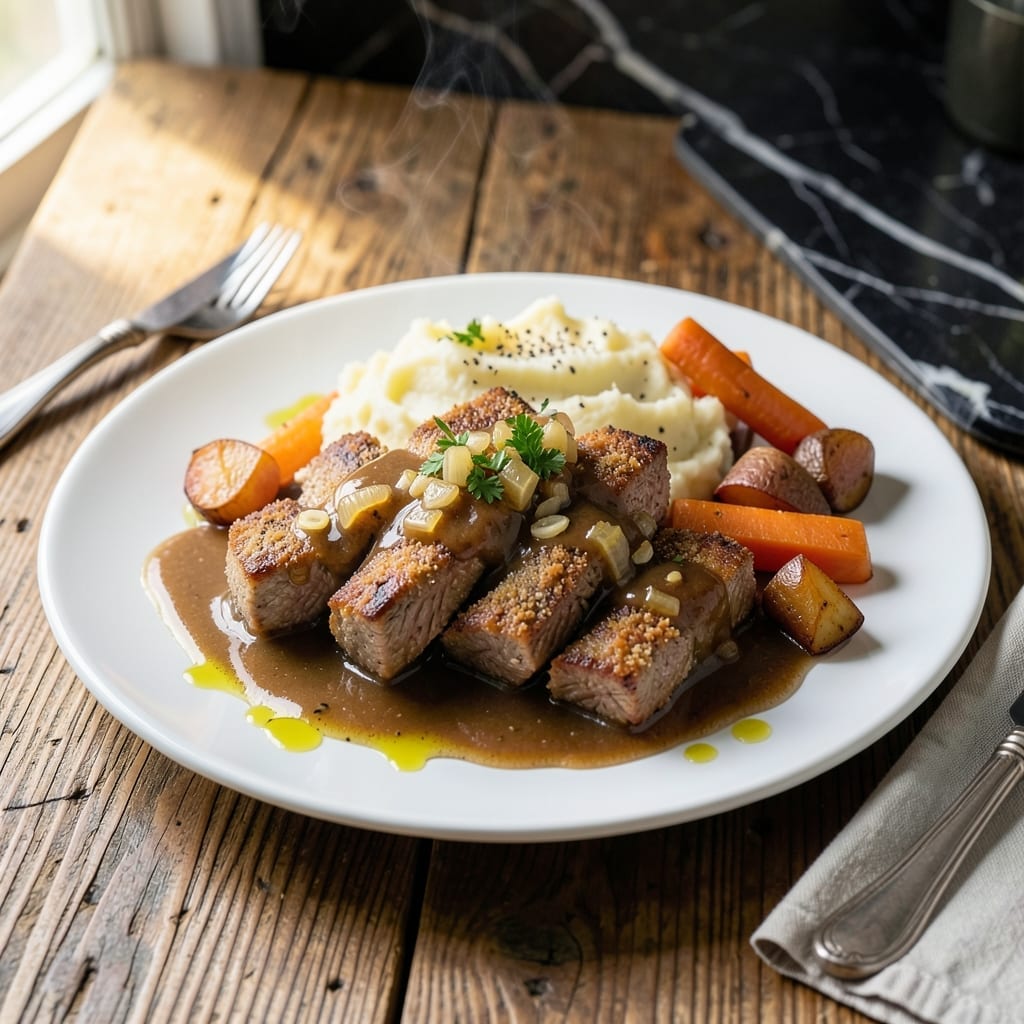 Cubed Steak Crock Pot Recipe: Tender Beef in Rich Gravy Cubed Steak Crock Pot Recipe: Tender Beef in Rich Gravy