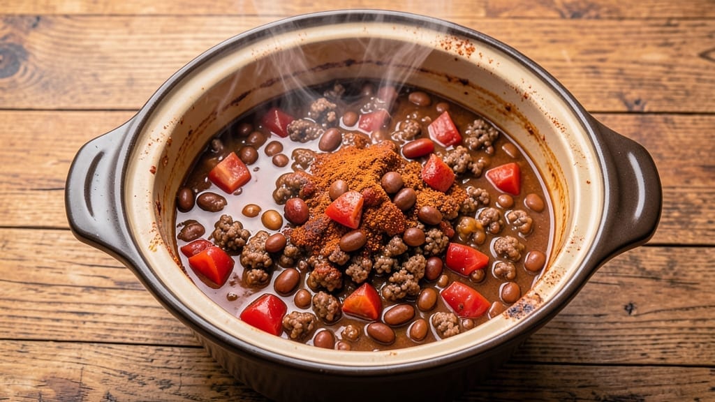 8 Quart Crock Pot Chili Recipe: Deep-Smoky, Meat-Packed Heartiness
